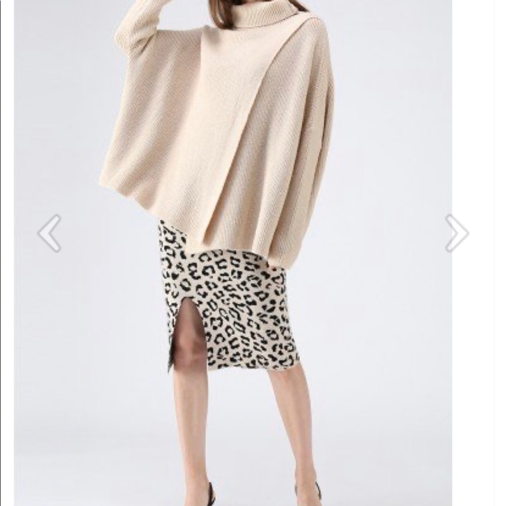 Chicwish Once Upon a Time Leopard Knit Midi